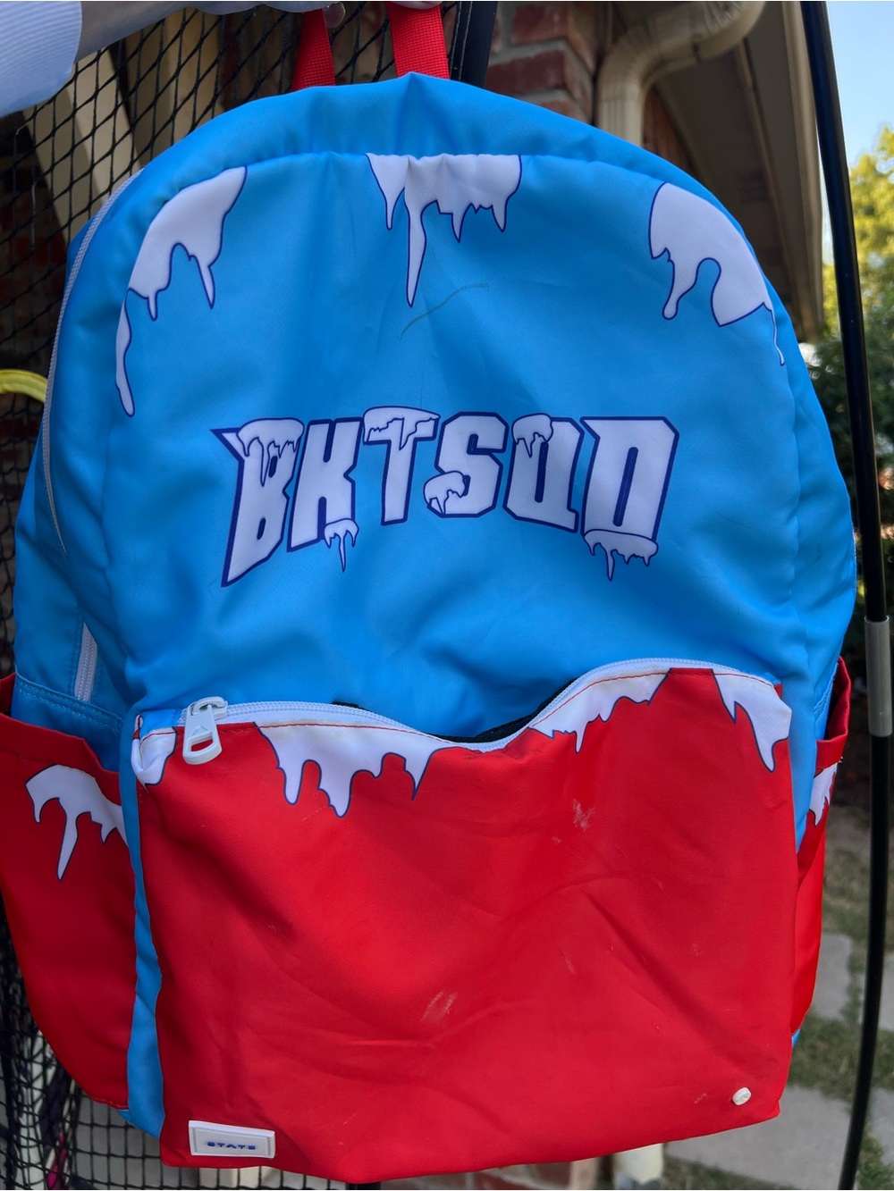 STATE x BKTSQD Bucket Squad Limited Edition Backpack Blue Red